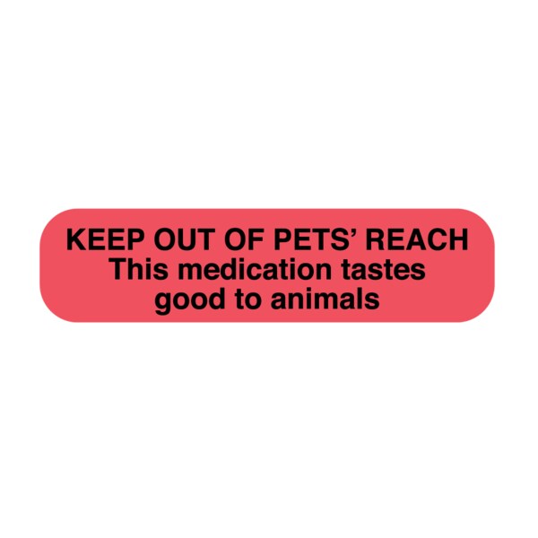 Nevs Keep Out Of Pets' Reach 3/8" x 1-1/2" PAUXW-0024 - main